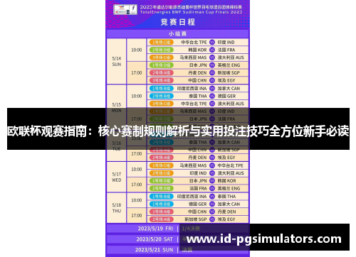欧联杯观赛指南：核心赛制规则解析与实用投注技巧全方位新手必读